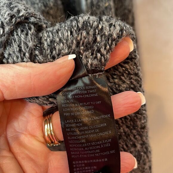 Anthropology Grey/Black Open Cardigan. Size Medium. - Picture 7 of 7